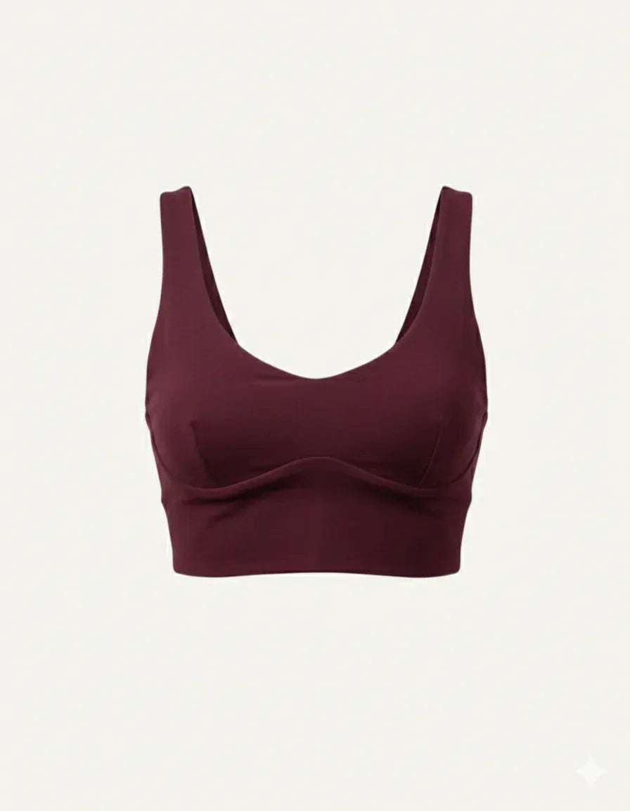 Women's Seacell Sports Bra - Burgundy - Zubek.Co