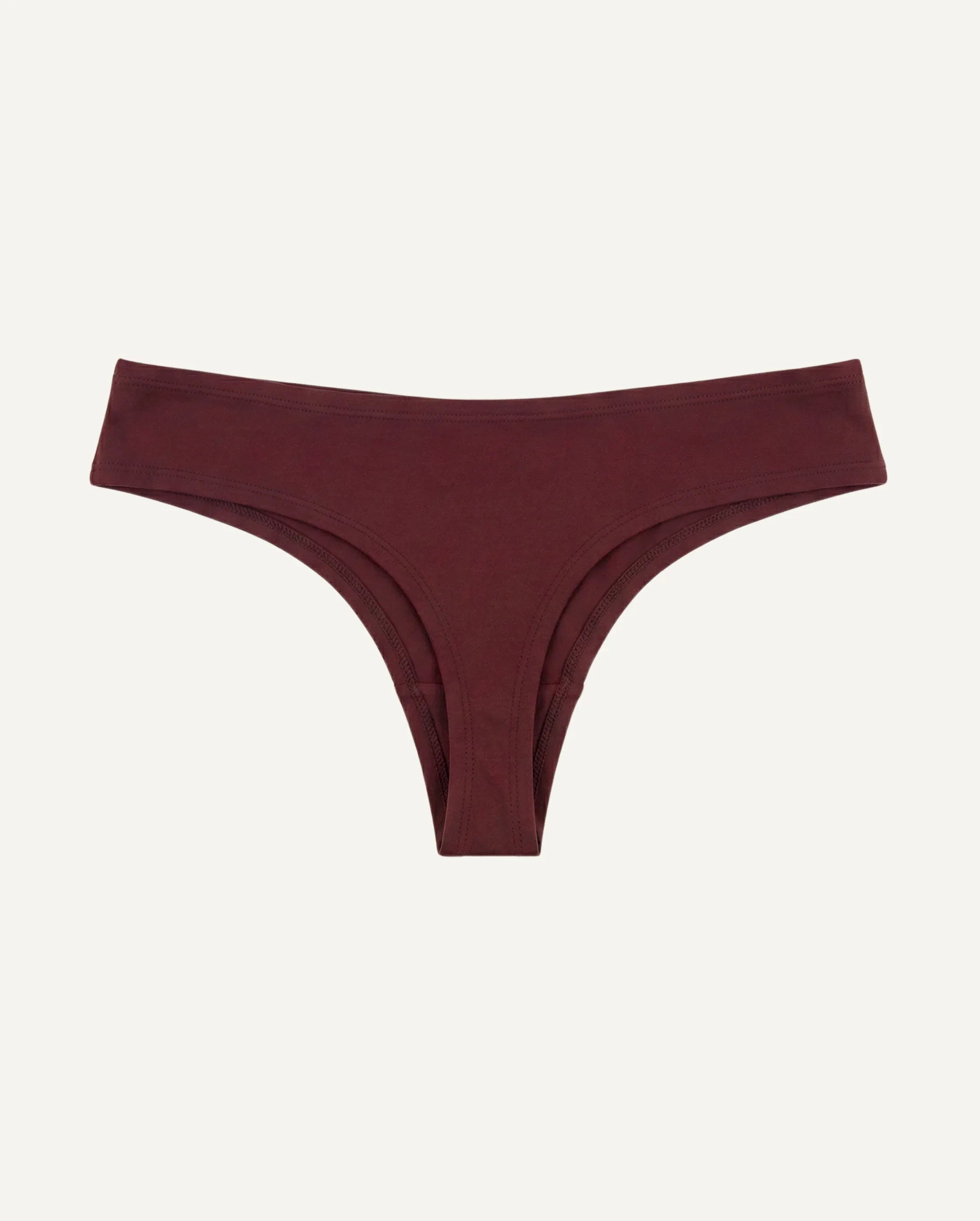 Women's Seacell Thong - Burgundy - Zubek.Co